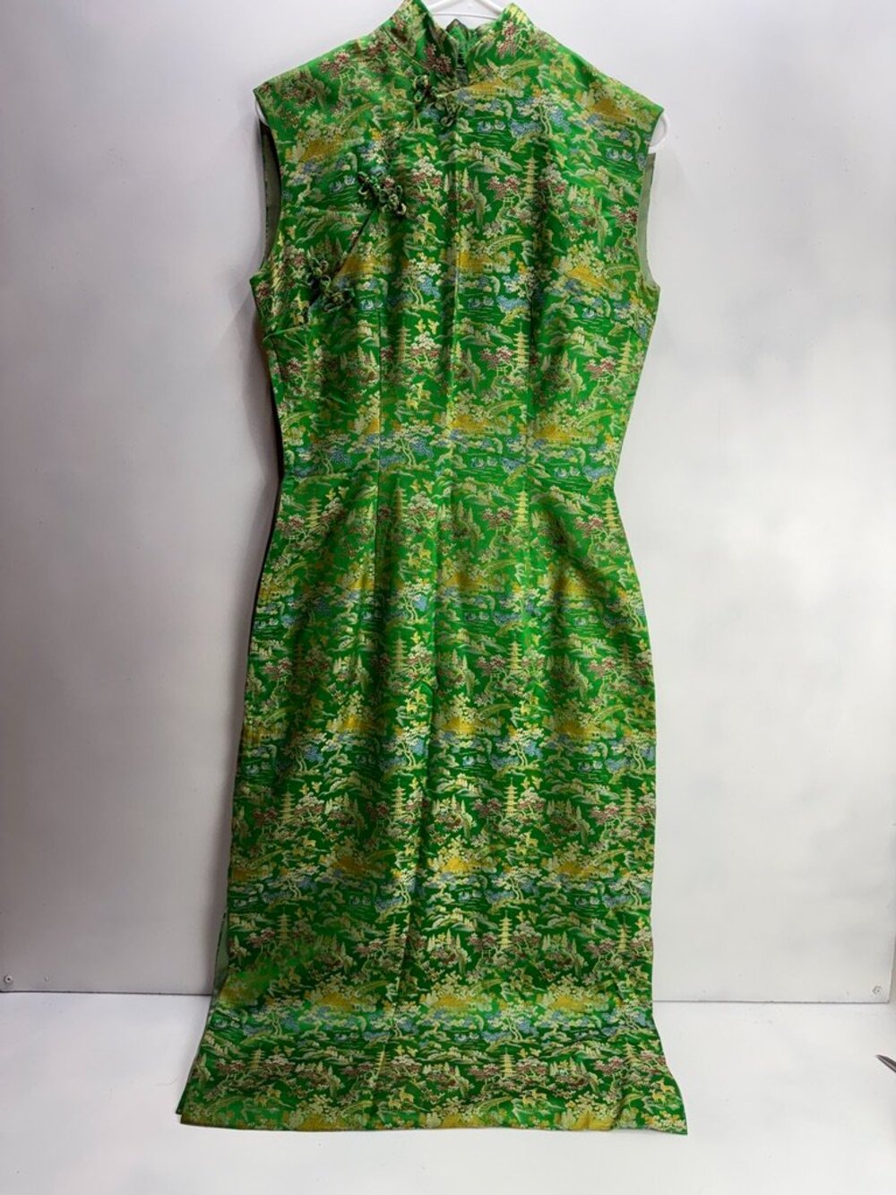 Vintage Asian Brocade Dress Women's Small- Medium